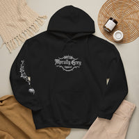 Load image into Gallery viewer, Hoodie — 'Morally Grey' Rose Graphic Hoodie (We See The Red Flags)