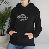 Load image into Gallery viewer, Hoodie — 'Morally Grey' Rose Graphic Hoodie (We See The Red Flags)