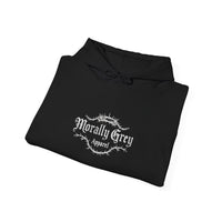 Load image into Gallery viewer, Hoodie — 'Morally Grey' Rose Graphic Hoodie (We See The Red Flags)