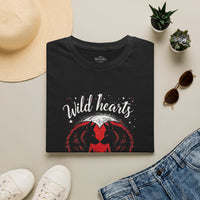 Load image into Gallery viewer, Wild Hearts Can't Be Tamed T-Shirt — Romantic Wolf Moon Graphic Tee