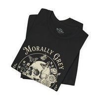 Load image into Gallery viewer, Morally Grey Skull Tee — “Morally Grey Is My Favorite Color” Graphic T-Shirt